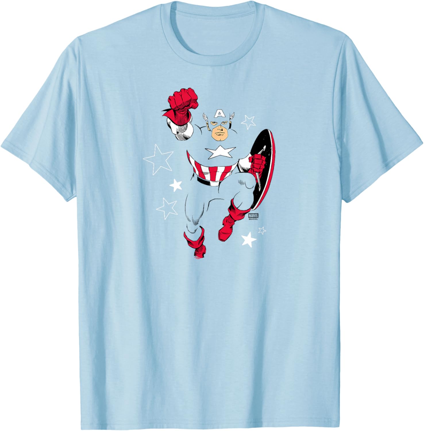 Marvel Captain America Knockout T-Shirt for Fans of Heroic Style - 1