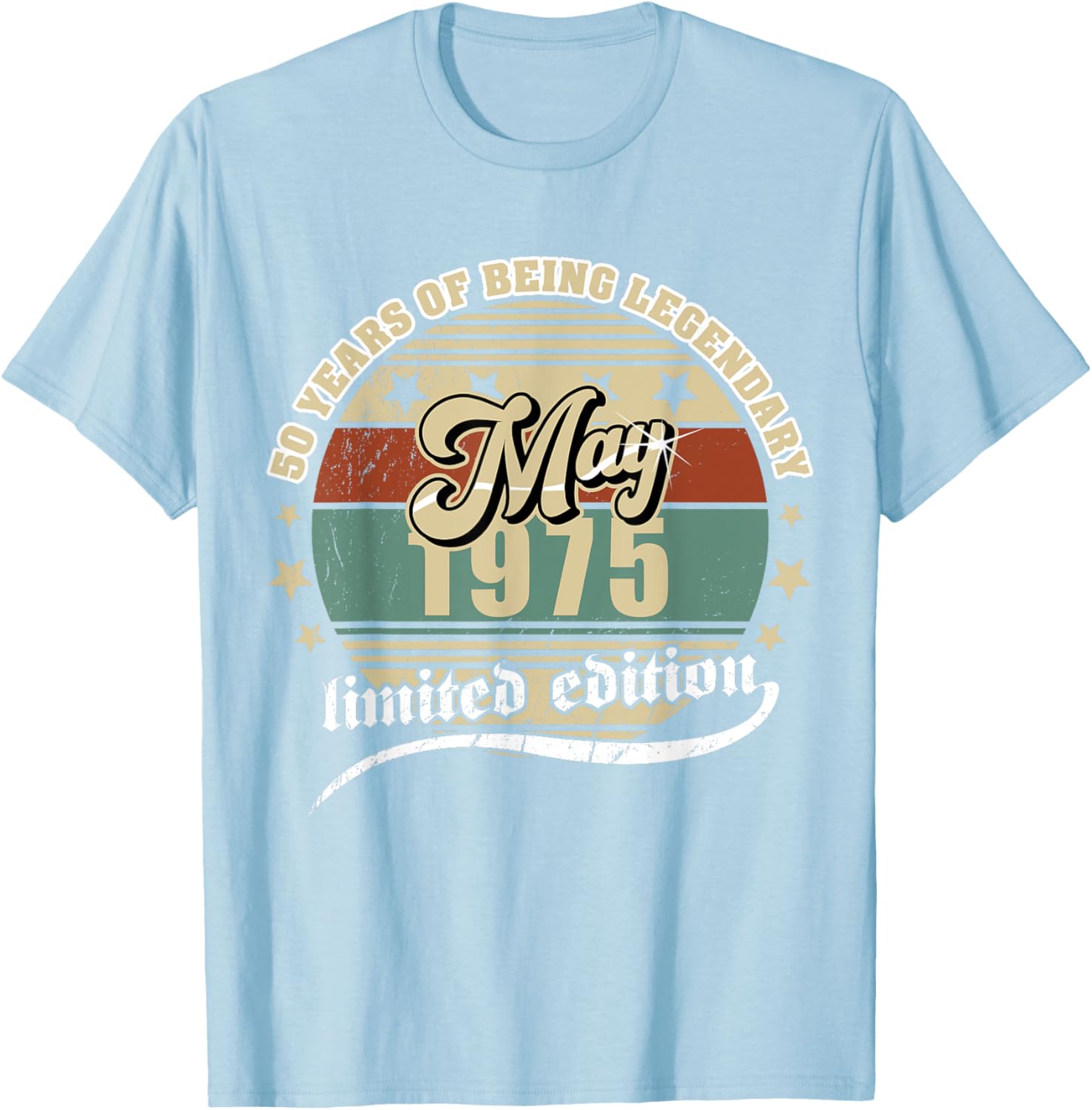 Vintage 50th Birthday May 1975 T-Shirt for Legendary Celebration - 8
