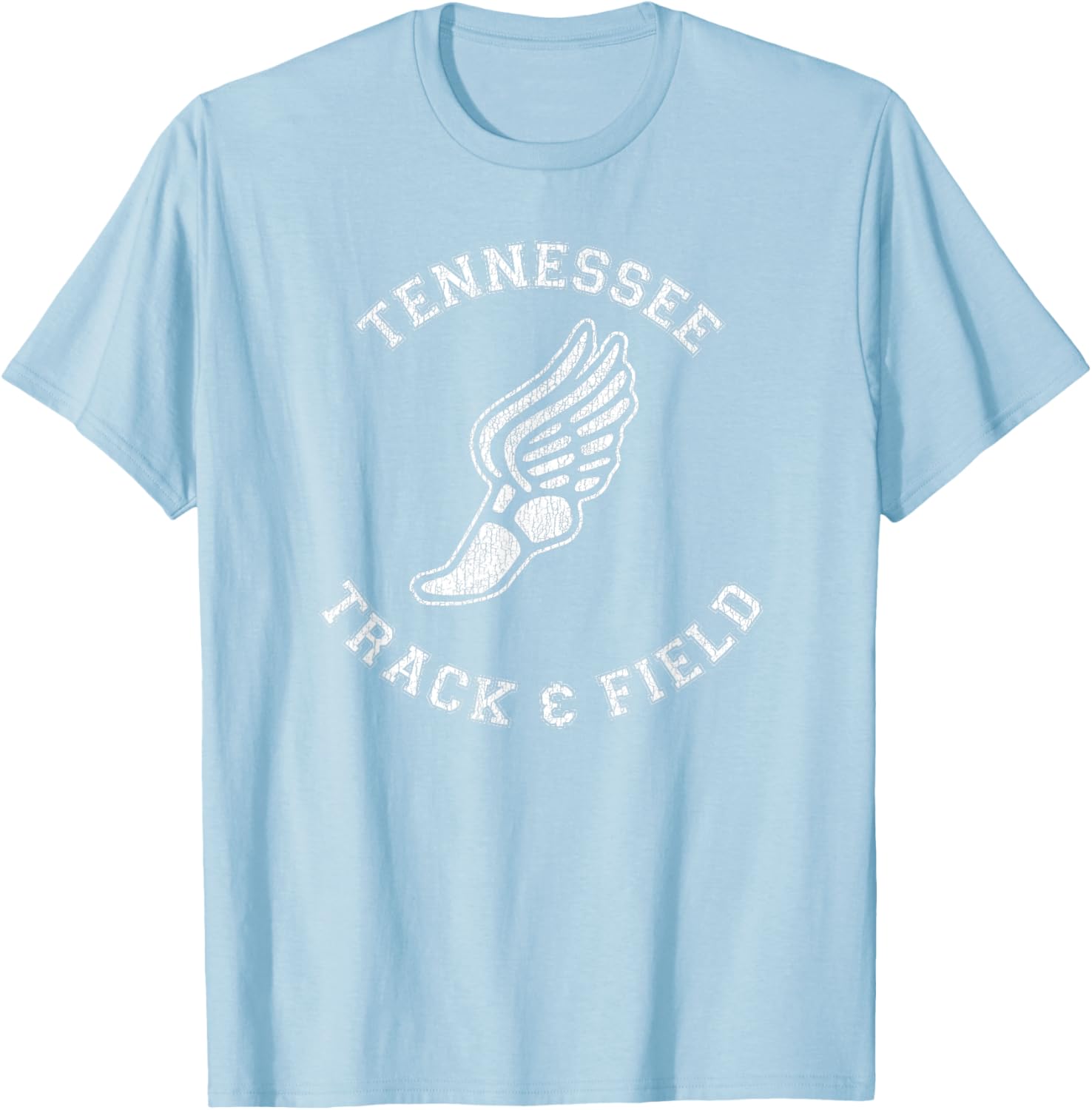 Tennessee Track and Field Retro Classic 80s Distressed T-Shirt - 23