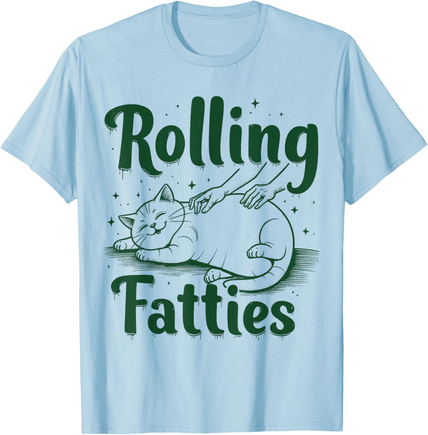 Funny Rolling Fatties Cat T-Shirt for Cat Moms and Dads - Cute Gift Idea - 7