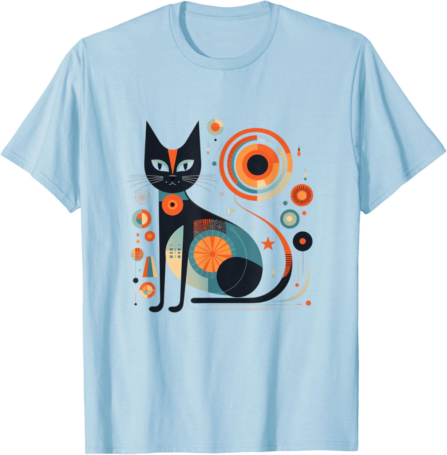 Vintage Retro Atomic Cat T-Shirt for Men, Women, and Kids - 9