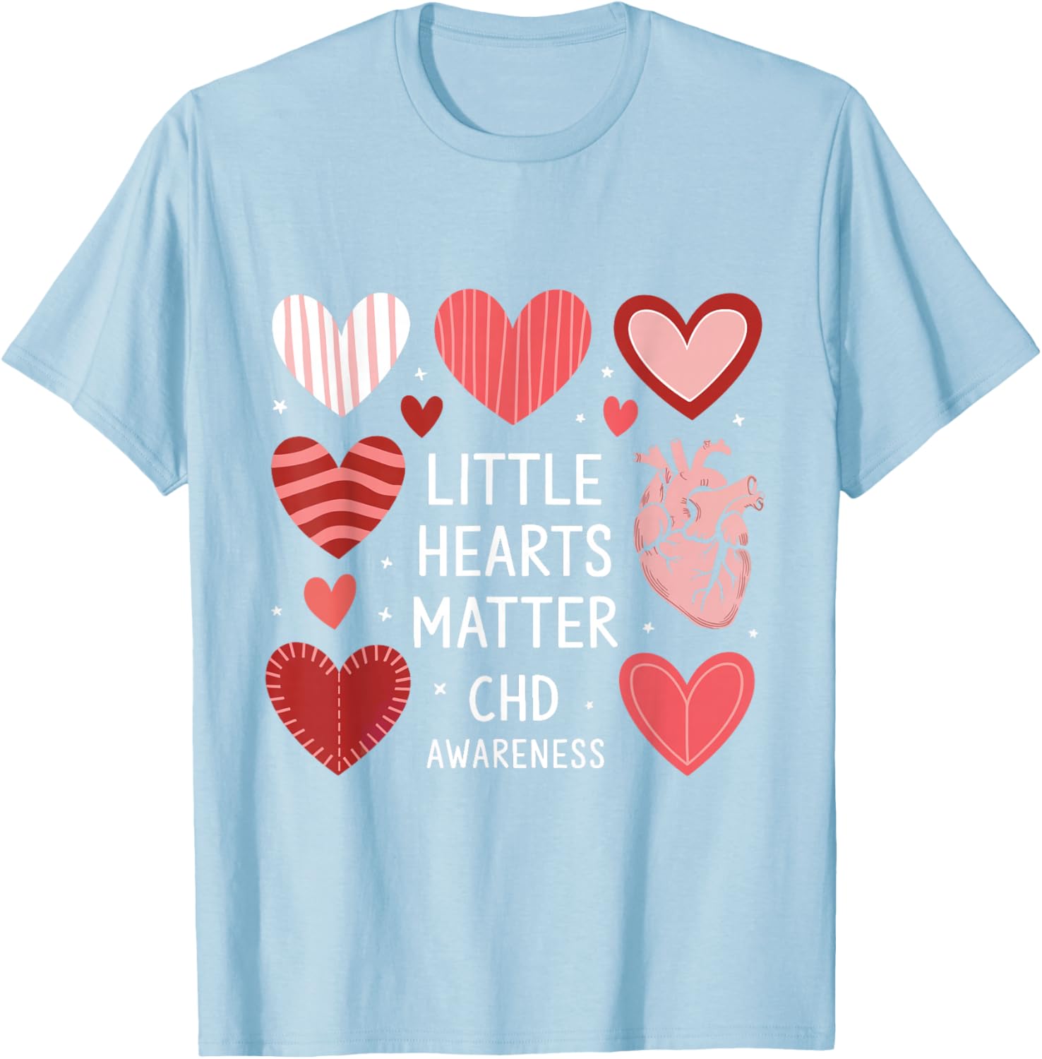 Heart Anatomy Valentine T-Shirt for CHD Awareness - Love with Purpose - 3