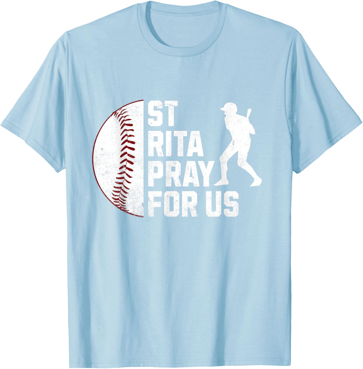 St Rita of Cascia Baseball Batter Patron Saint T-Shirt for Sports Lovers - 14