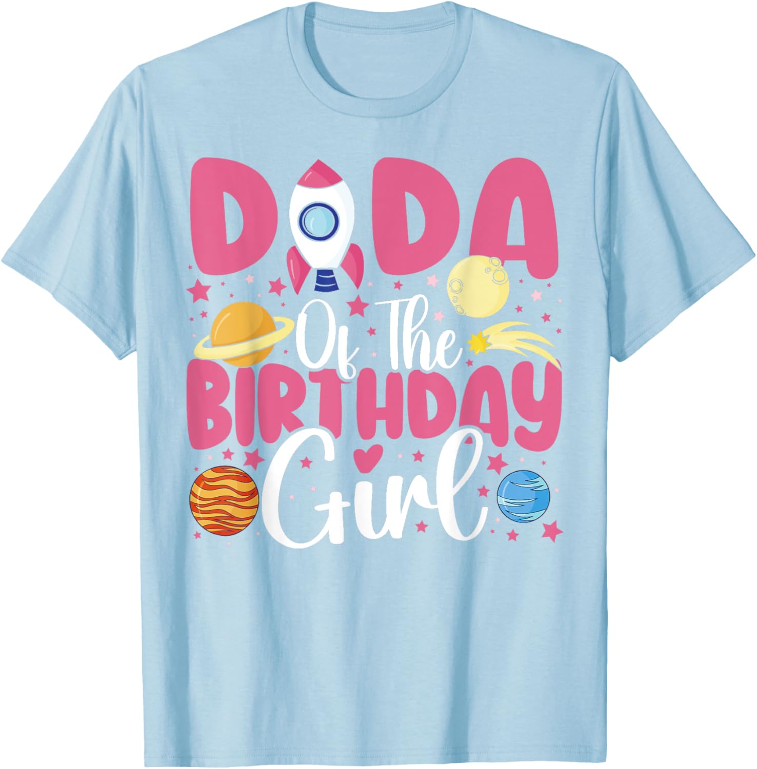 Birthday Girl Astronaut Family T-Shirt for Fun Celebrations - 14