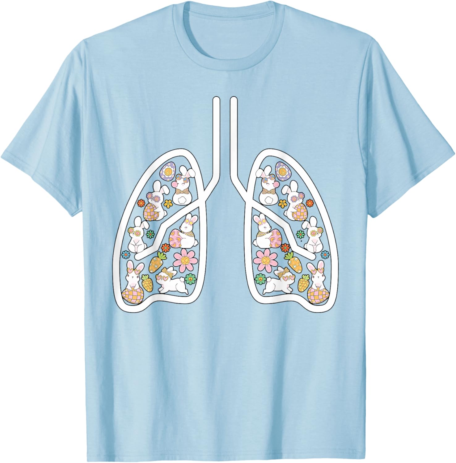 Respiratory Therapist Easter Lungs Nurse T-Shirt for Pulmonologists - 20