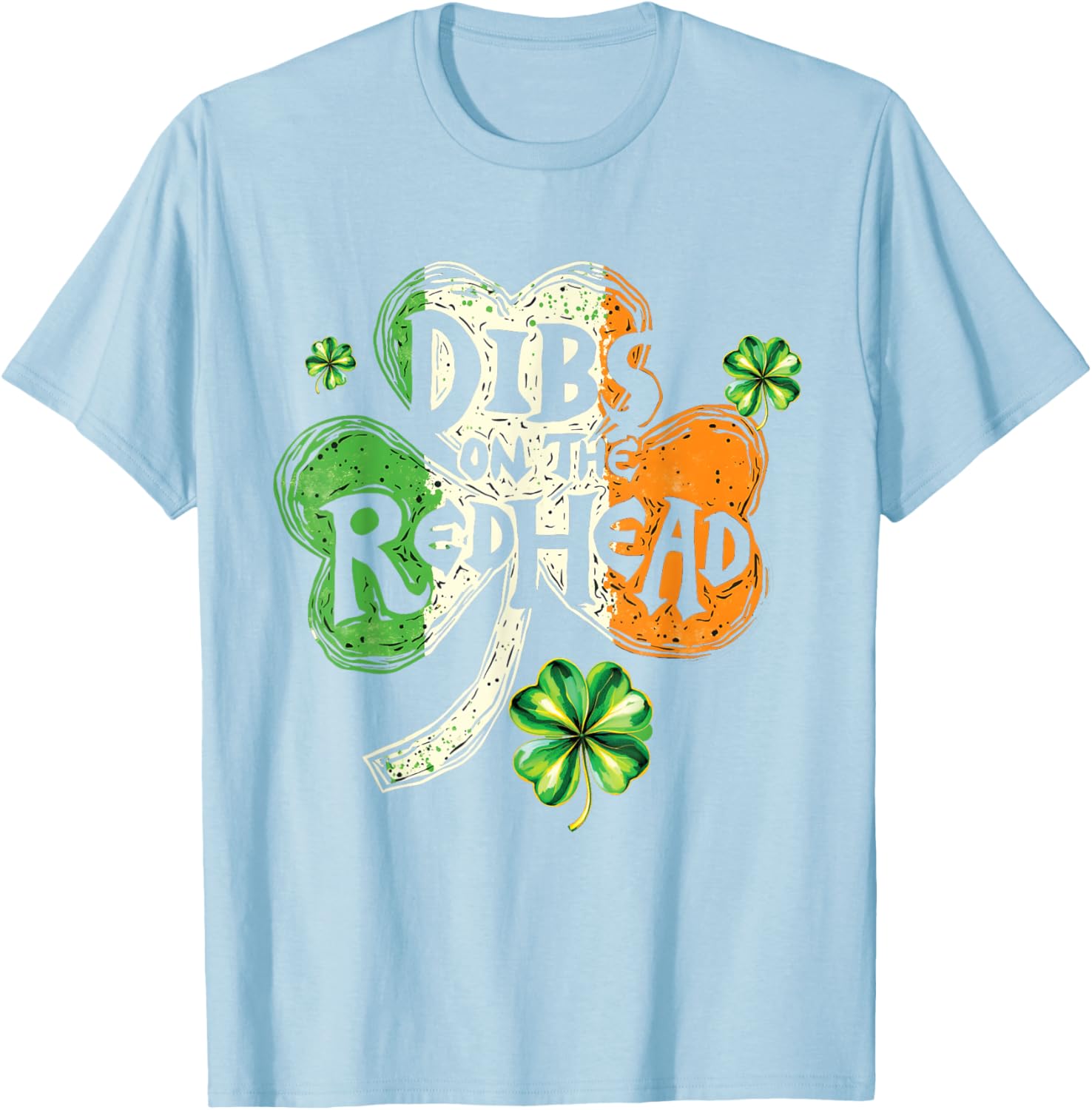 Dibs on the Redhead St Patrick's Day Shamrock T-Shirt for Women - 16