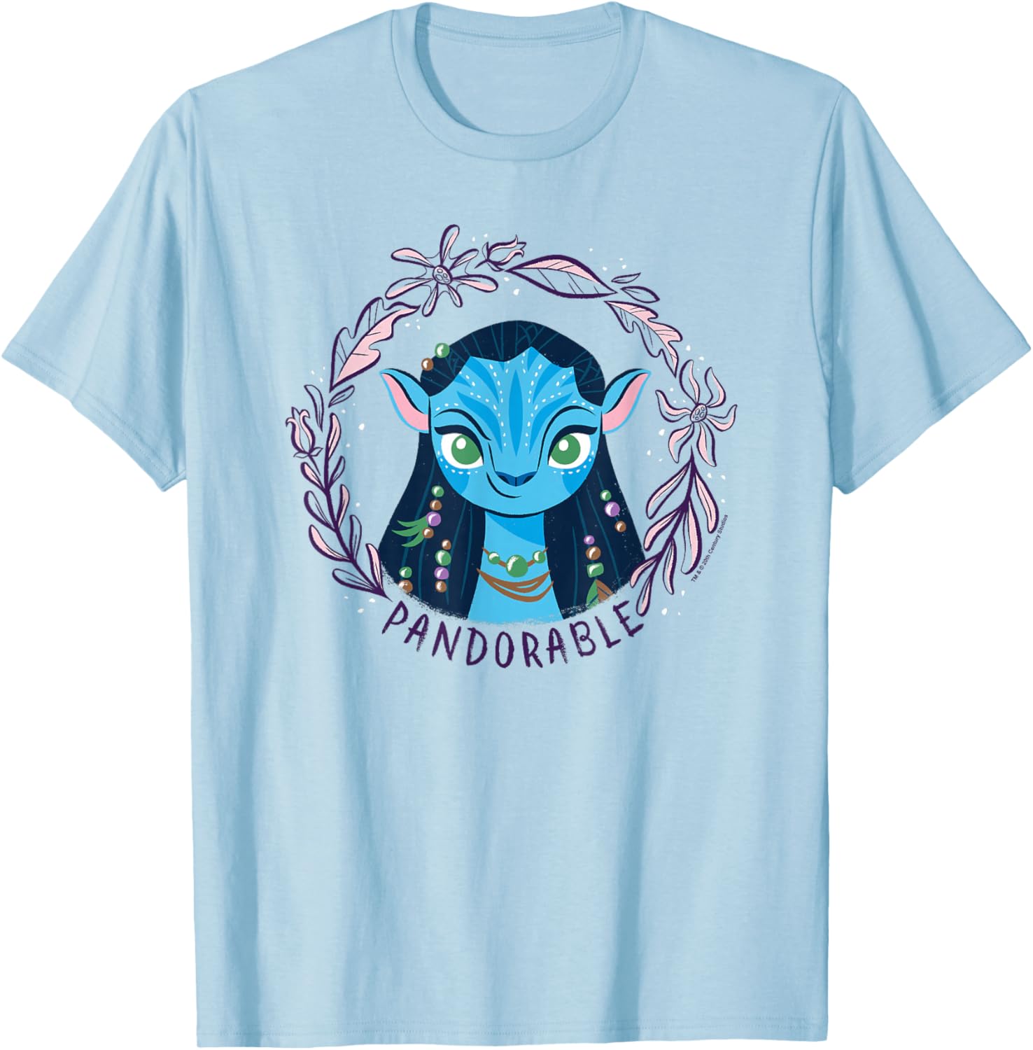 Neytiri Floral Big Chest Portrait T-Shirt - Avatar Pandorable Style - 1
