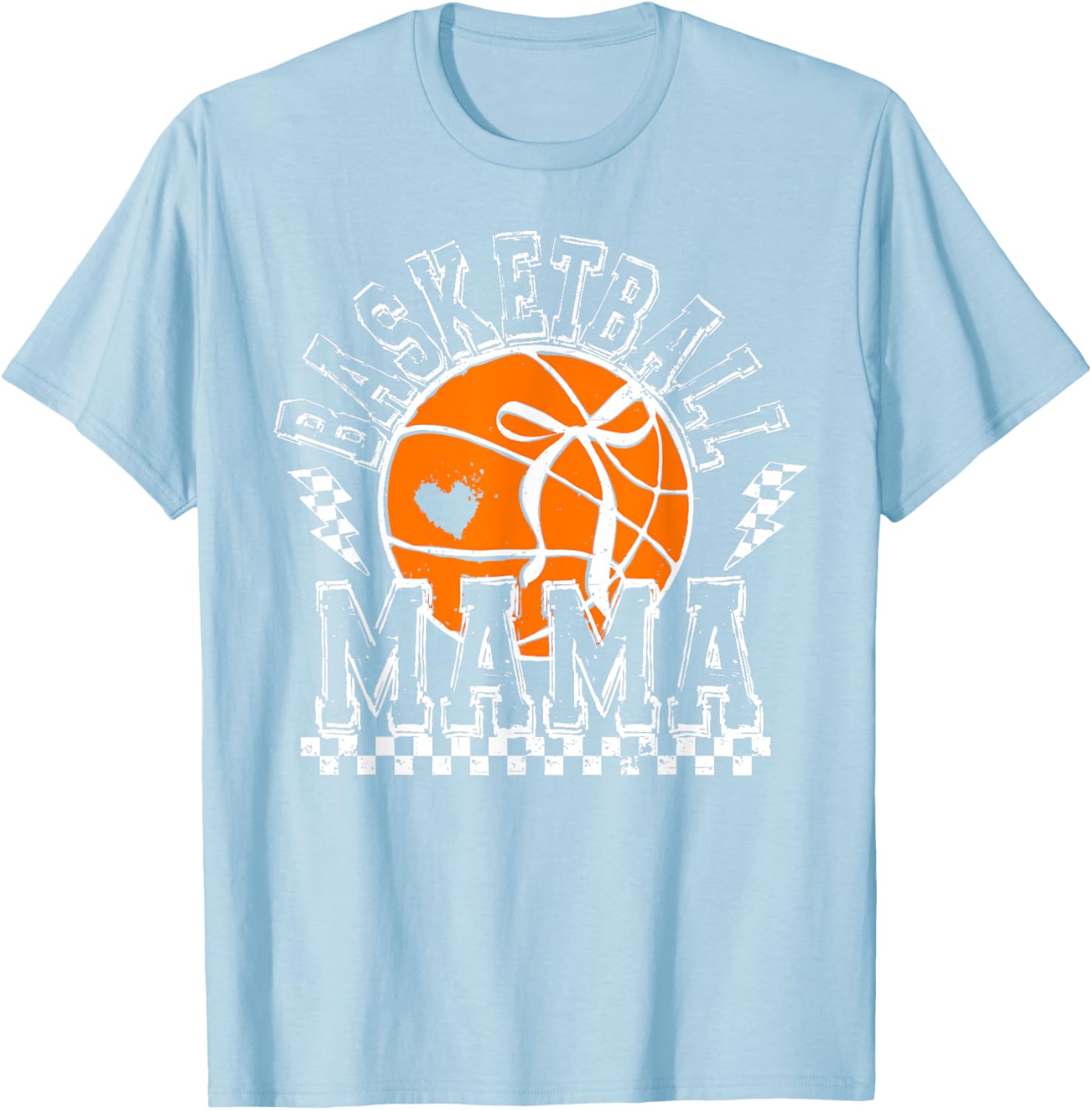 Funny Basketball Mama Coquette Bow T-Shirt for Sports Lover Moms - 11