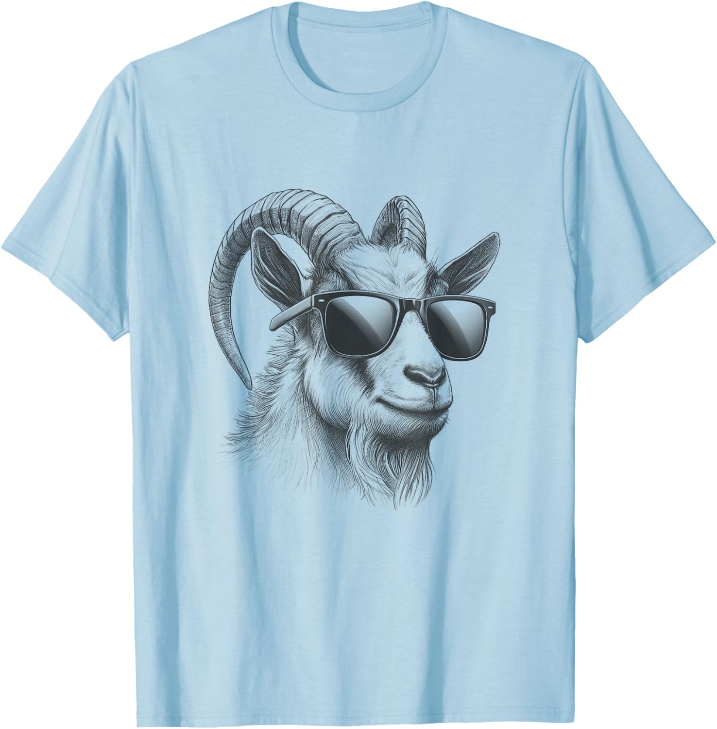 Cool Goat Sunglasses T-Shirt for Adults and Kids - Fun Casual Wear - 9