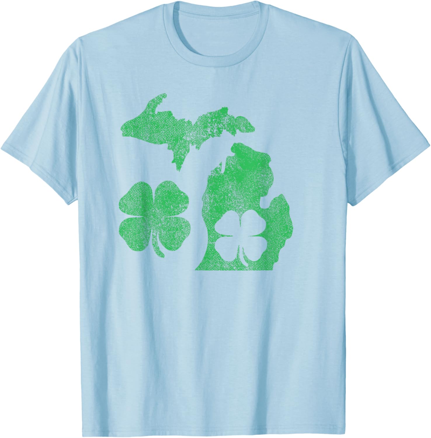 Michigan Shamrock St Patricks Day T-Shirt for Celebrating Irish Pride - 21