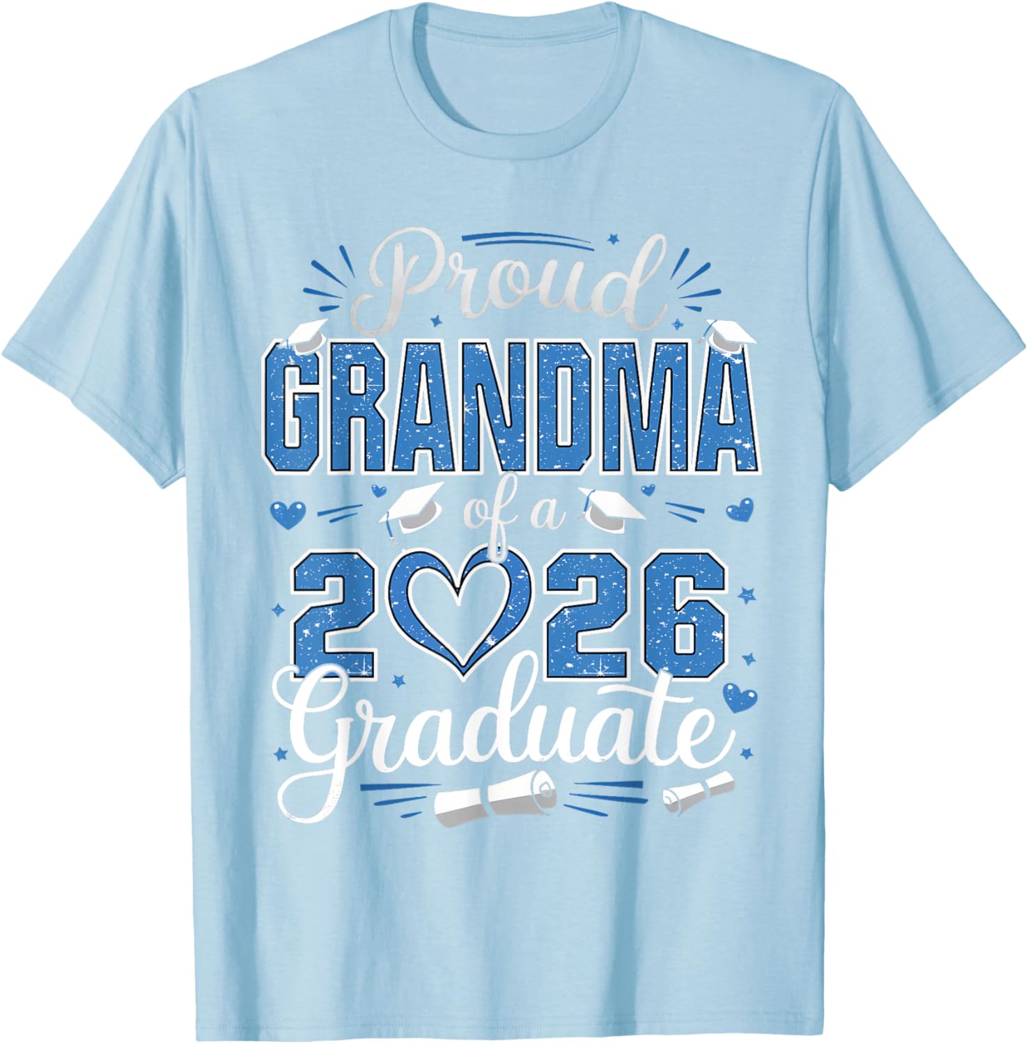 Proud Grandma Class of 2026 Graduate Senior T-Shirt for Grandma - 6