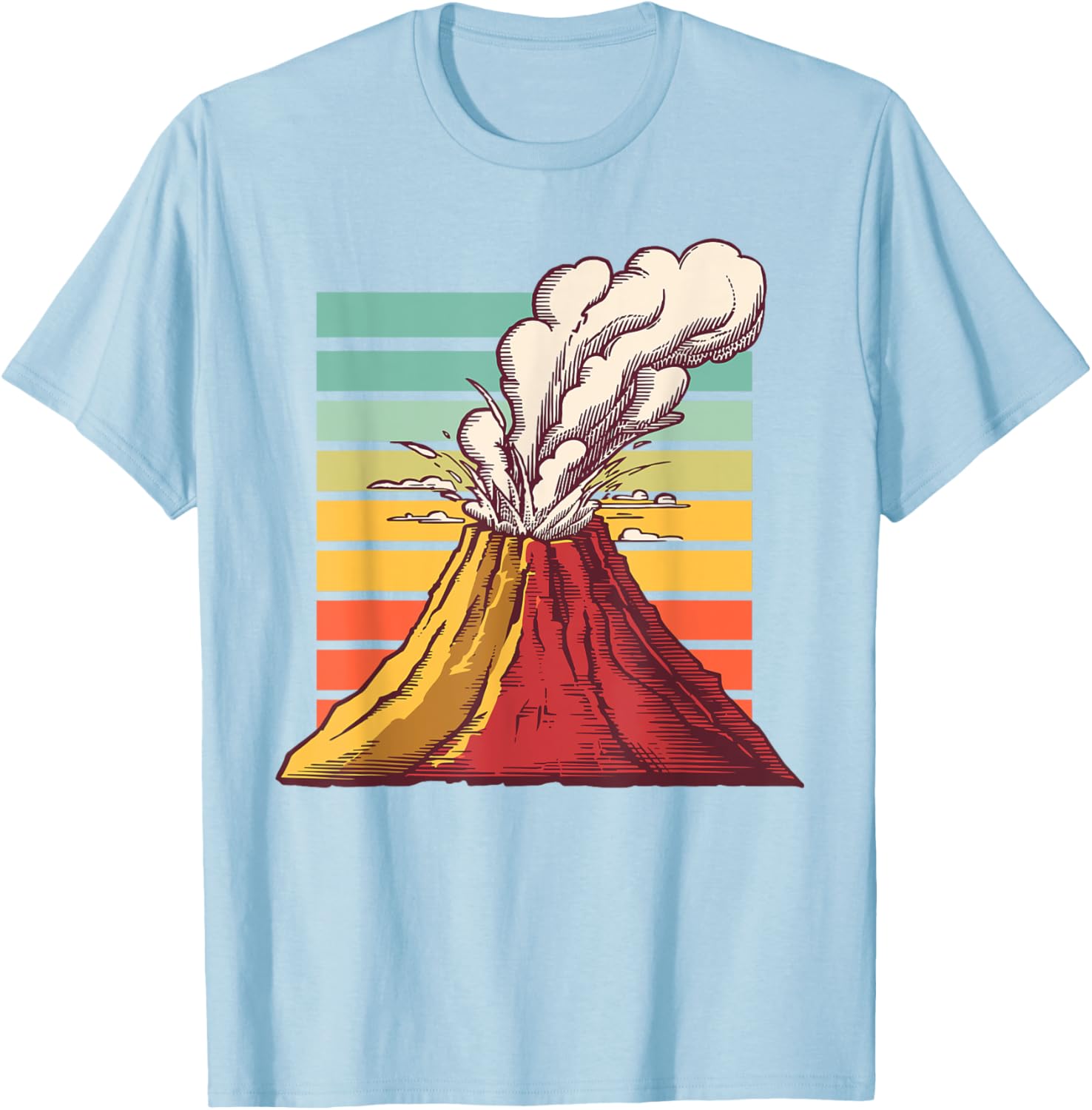 Cool Volcano Art T-Shirt for Men, Women, and Kids - Perfect for Geology Lovers - 5