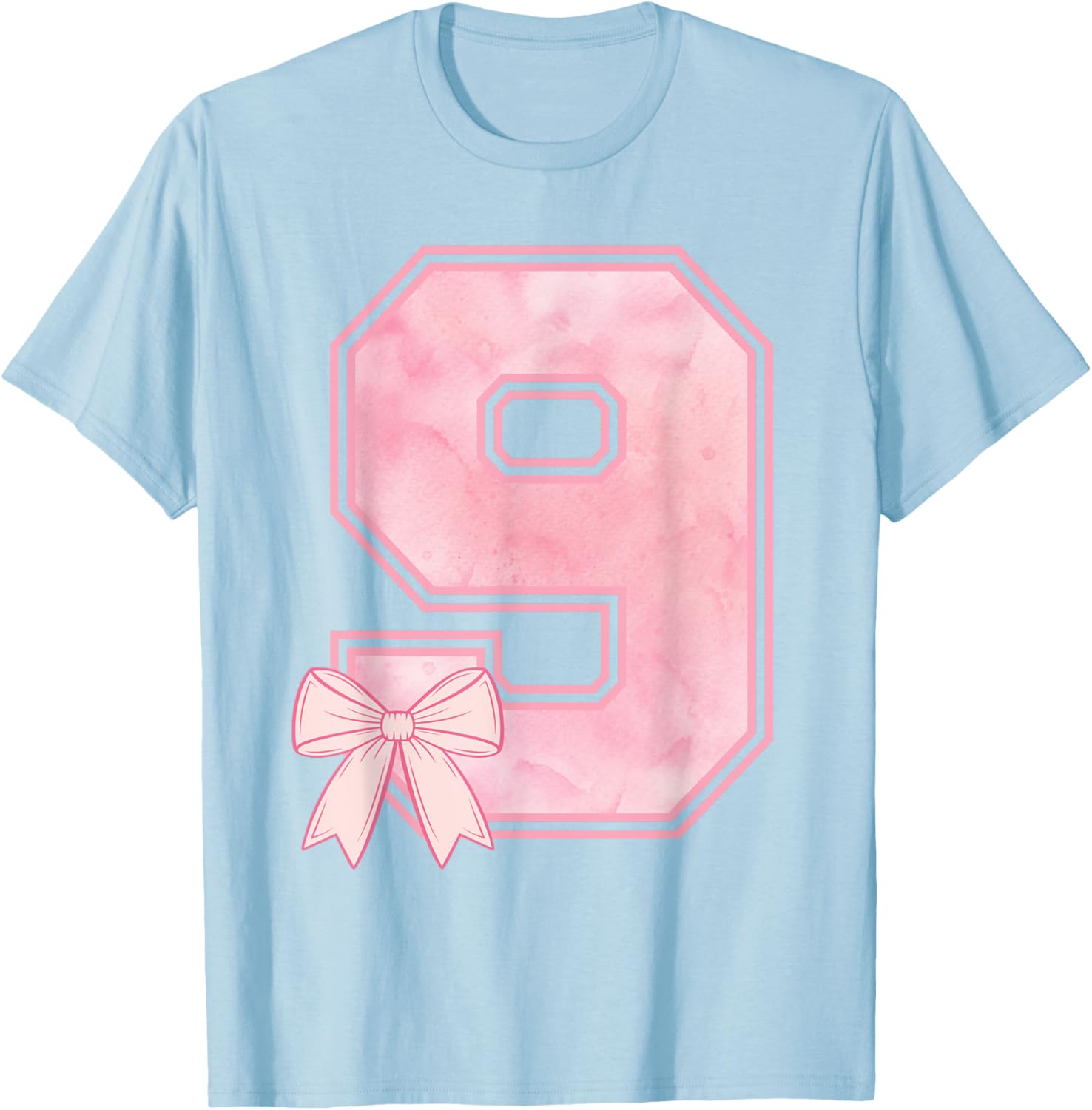 Adorable Pink Coquette Bow T-Shirt for 9 Year Old Birthday Girls - 9