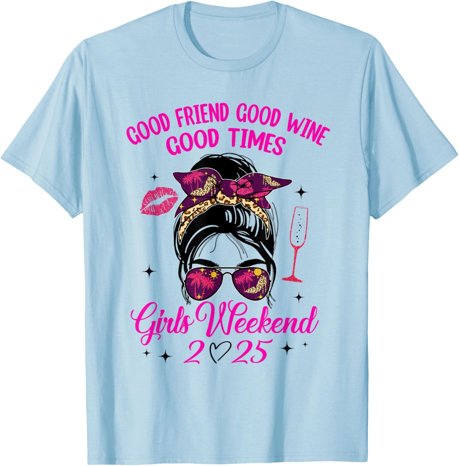 Girls Weekend 2025 Wine Vacay T-Shirt for Best Friends Trip Fun - 5