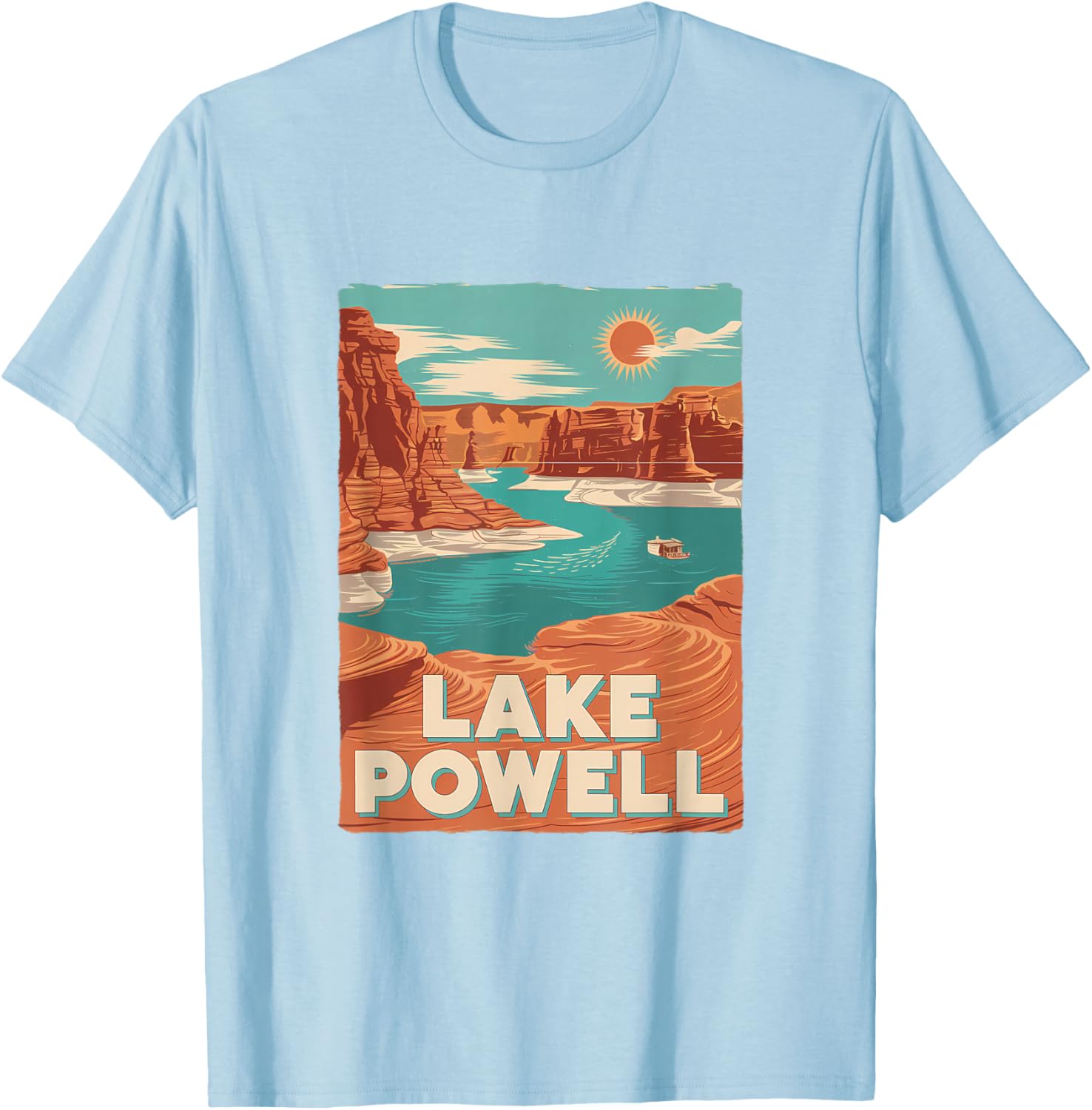 Lake Powell Vintage Canyon Sun Adventure T-Shirt for Outdoor Lovers - 11