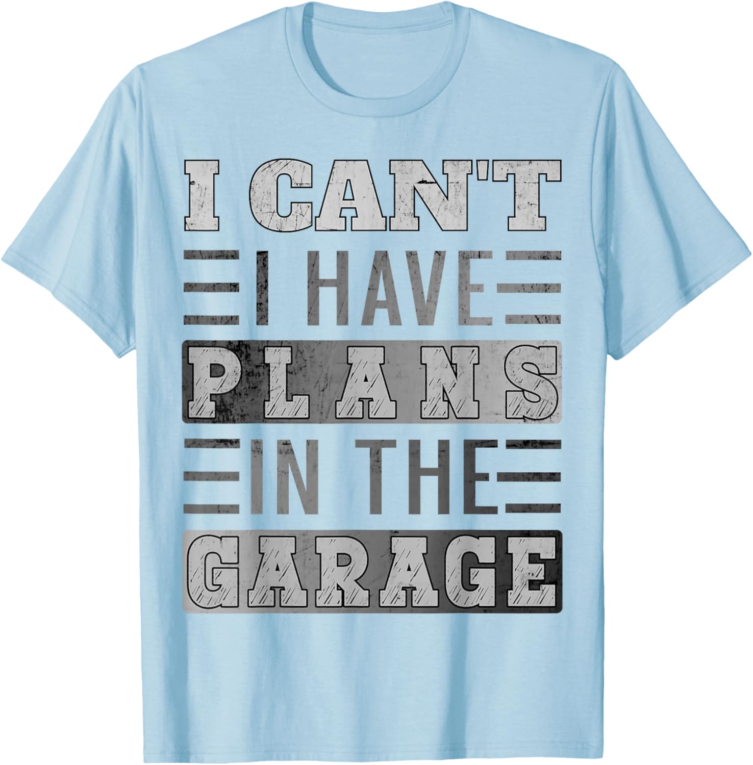 Funny Retro Car Mechanic T-Shirt I Can't I Have Plans In The Garage - 9