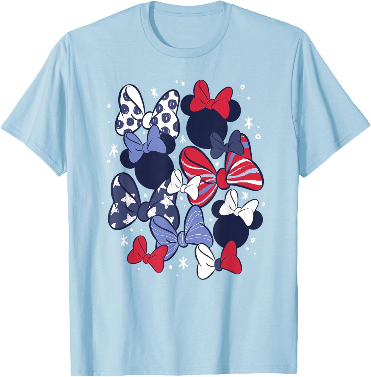 Disney Minnie Mouse 4th of July Retro Bow T-Shirt for Kids and Adults - 5