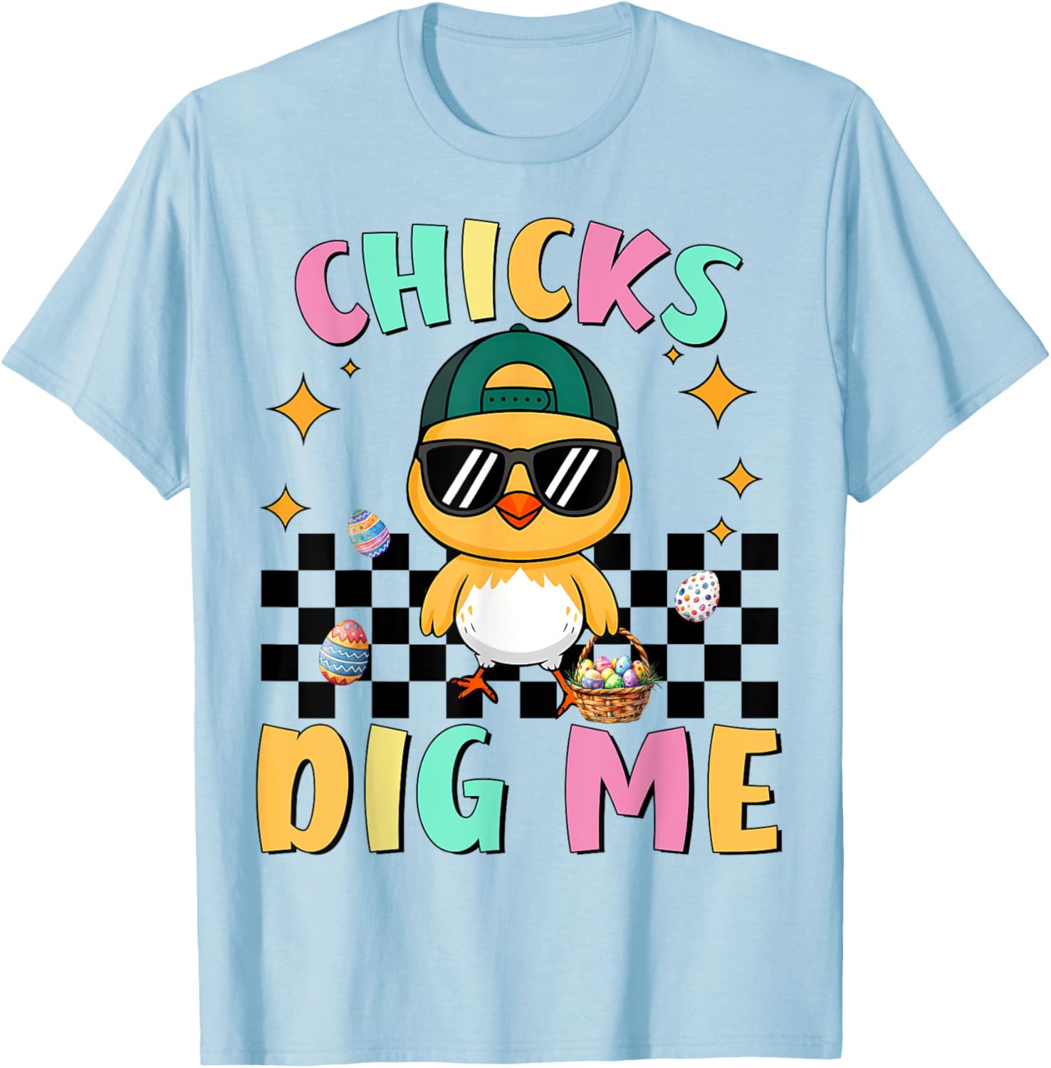 Funny Easter T-Shirt for Toddlers Chicks Dig Me Perfect for Boys - 4