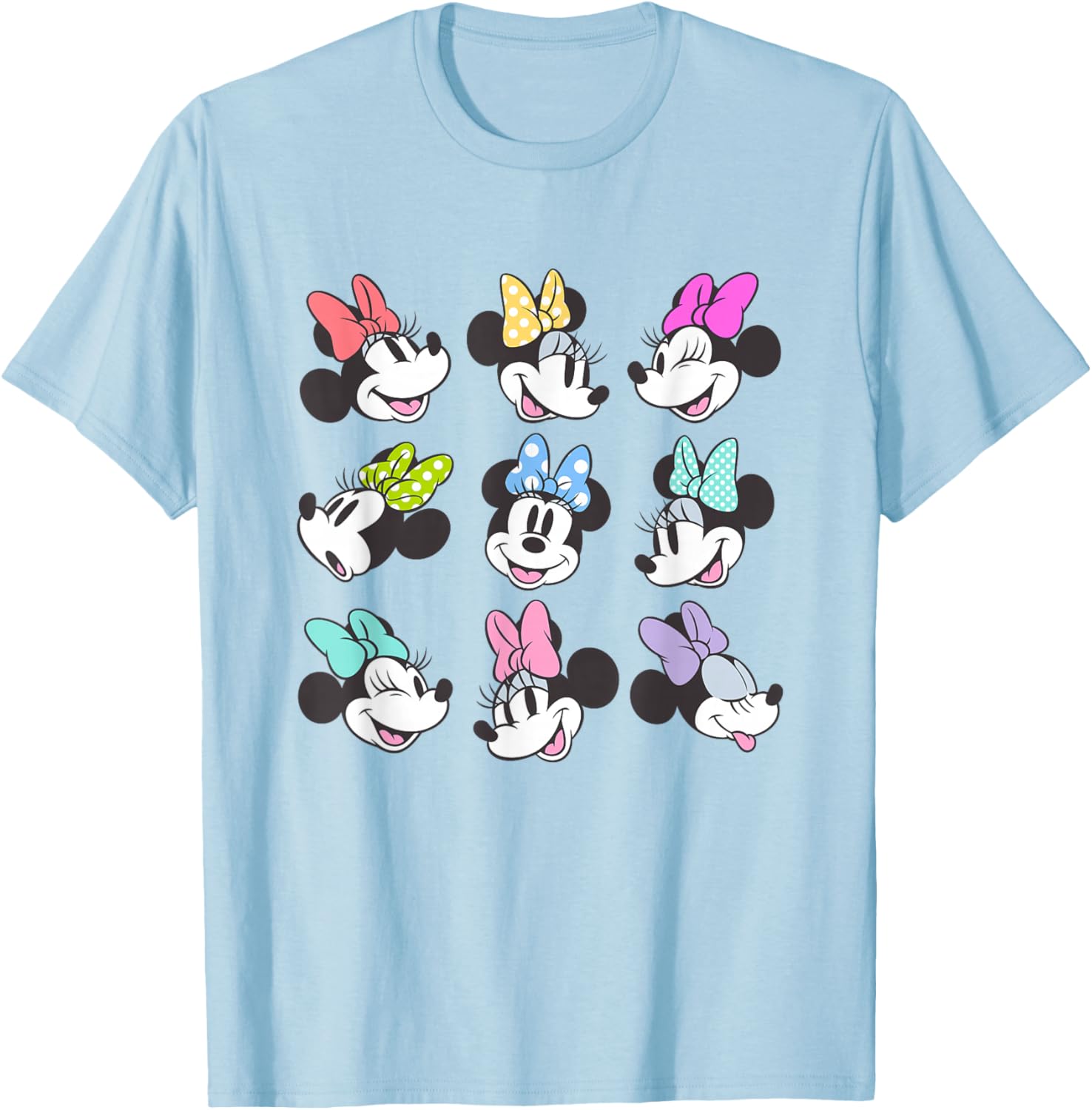 Disney Mickey and Friends Minnie Mouse Grid Poses Cute T-Shirt for Fans - 4