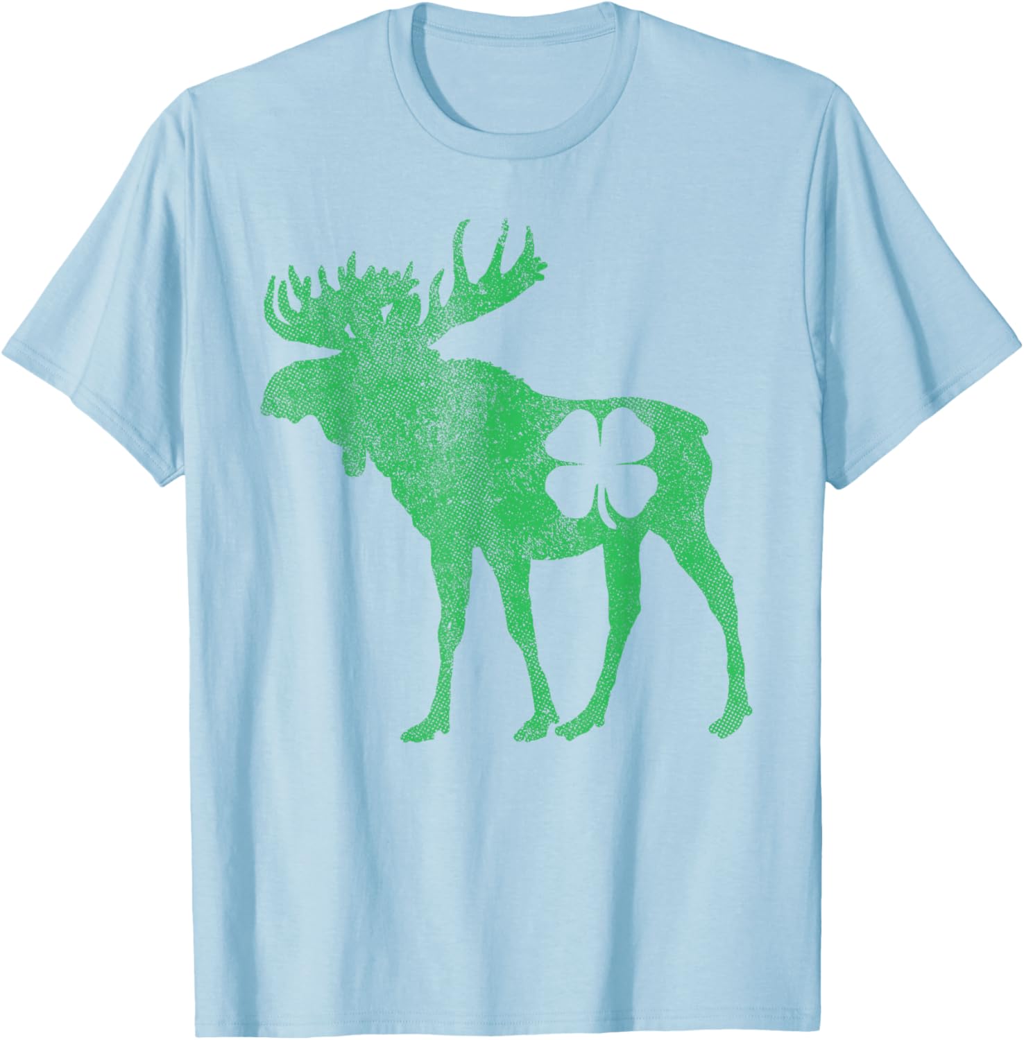 Funny Moose Shamrock St Patricks Day T-Shirt for Irish Celebration - 9