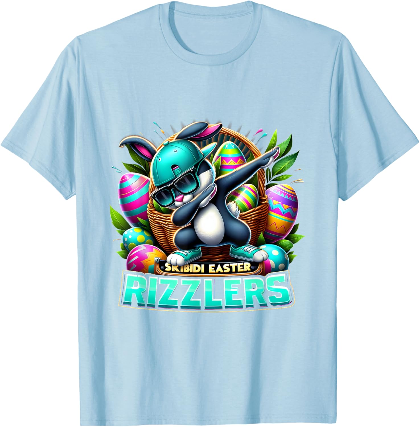 Funny Easter T-Shirt for Men Rizzler Skibidi Humor Apparel - 26