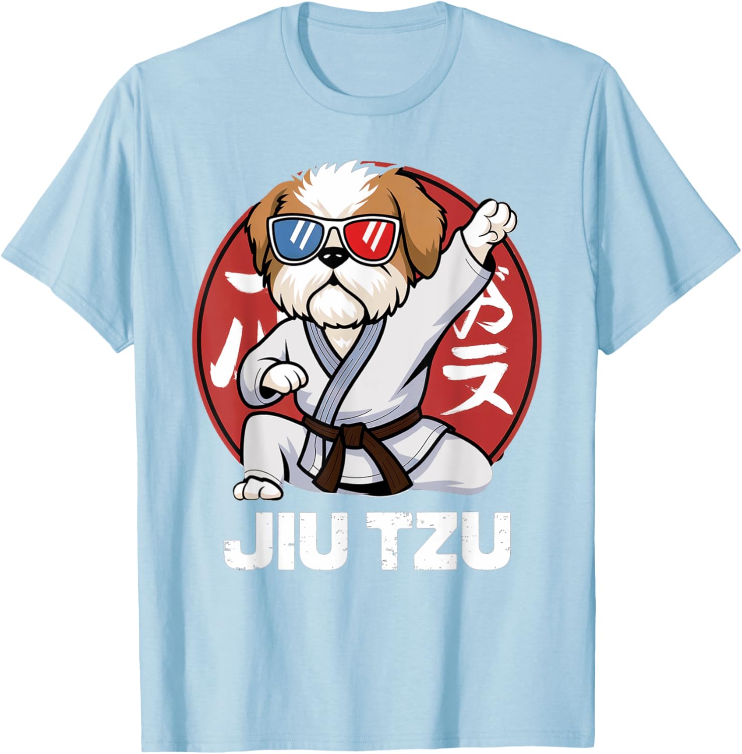 Cute Shih Tzu Jitsu T-Shirt - Funny Kawaii Anime Jiu Jitsu Love Tee - 9