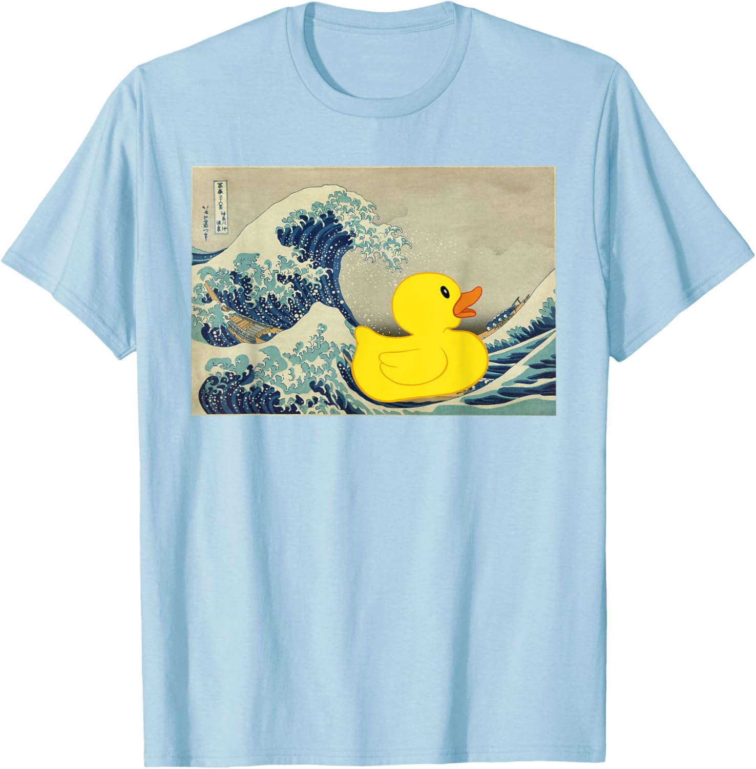 Rubber Duck on Great Wave T-Shirt – Fun and Unique Beachwear Style - 29