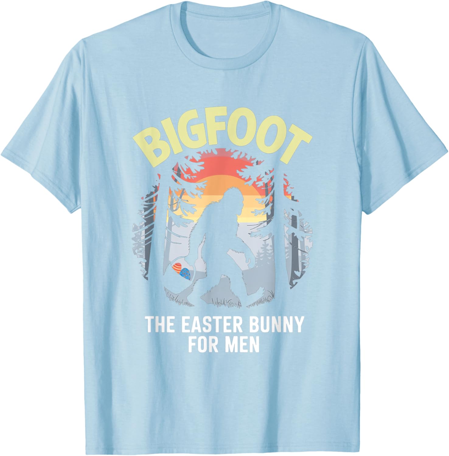 Bigfoot Easter Bunny T-Shirt for Men Fun Apparel Gift Idea - 21