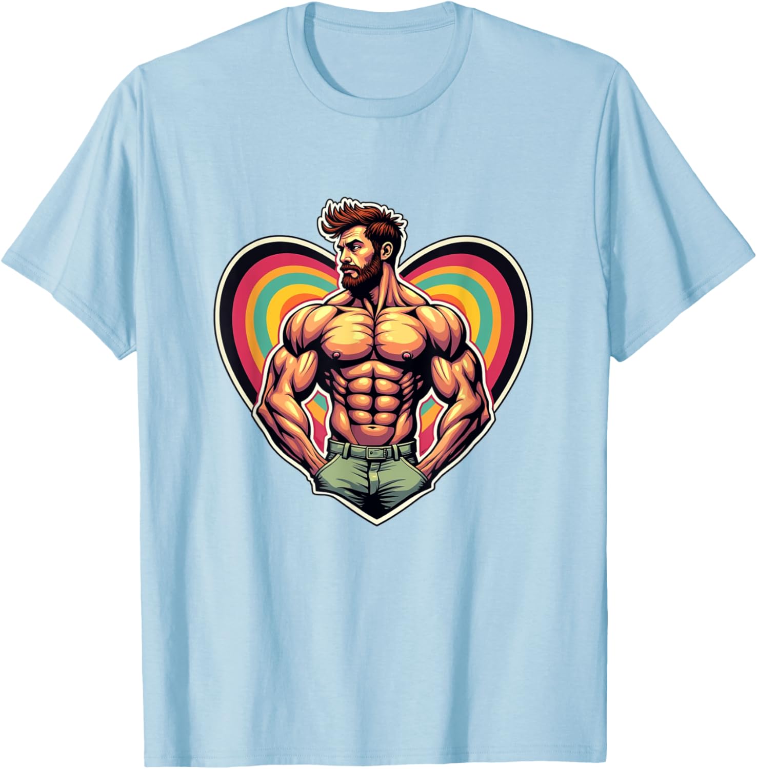 Funny I Love Ginger Daddy LGBTQ Pride Vintage T-Shirt for Men and Women - 12