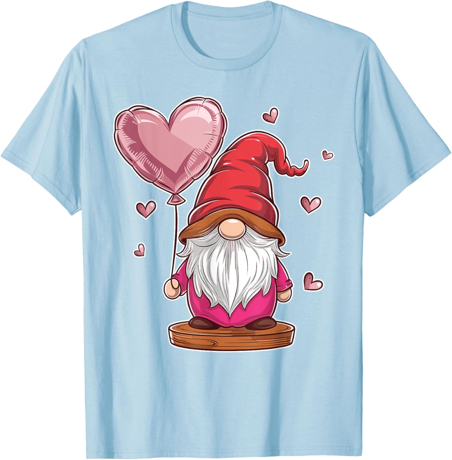 Gnome Valentine's Day Love Heart Kids T-Shirt for Fun and Style - 1