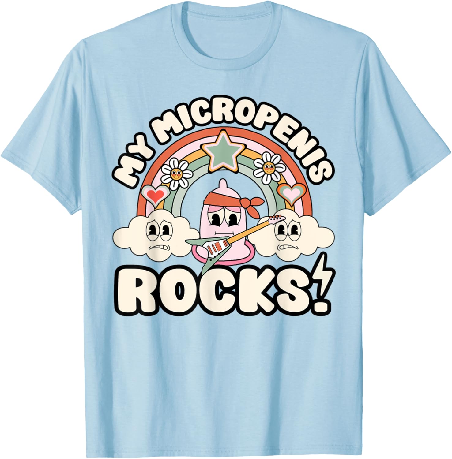 Funny Retro Micropenis Rocks T-Shirt for Adult Humor Lovers - 5