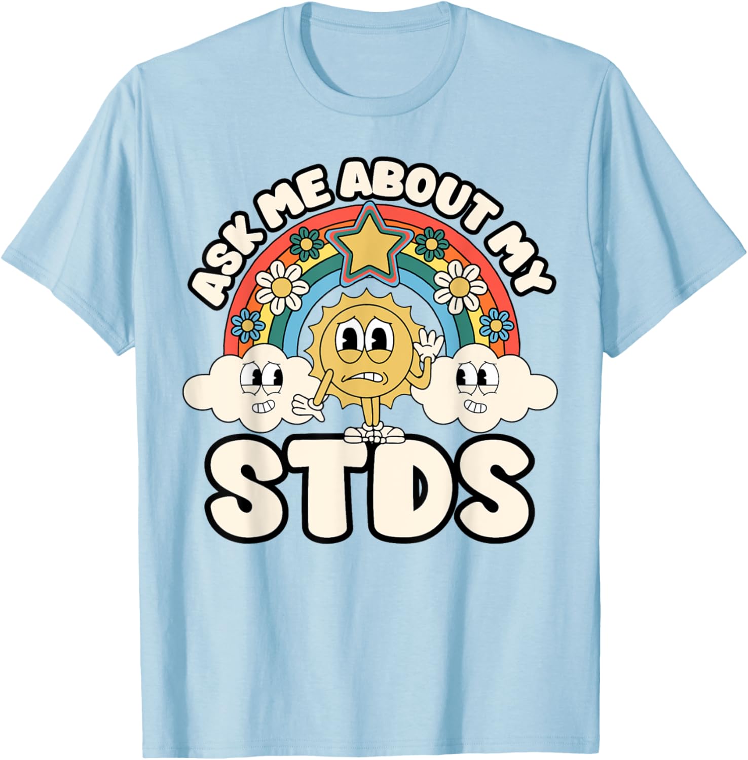 Funny Ask Me About My STDs T-Shirt for Inappropriate Adult Humor Lovers - 11