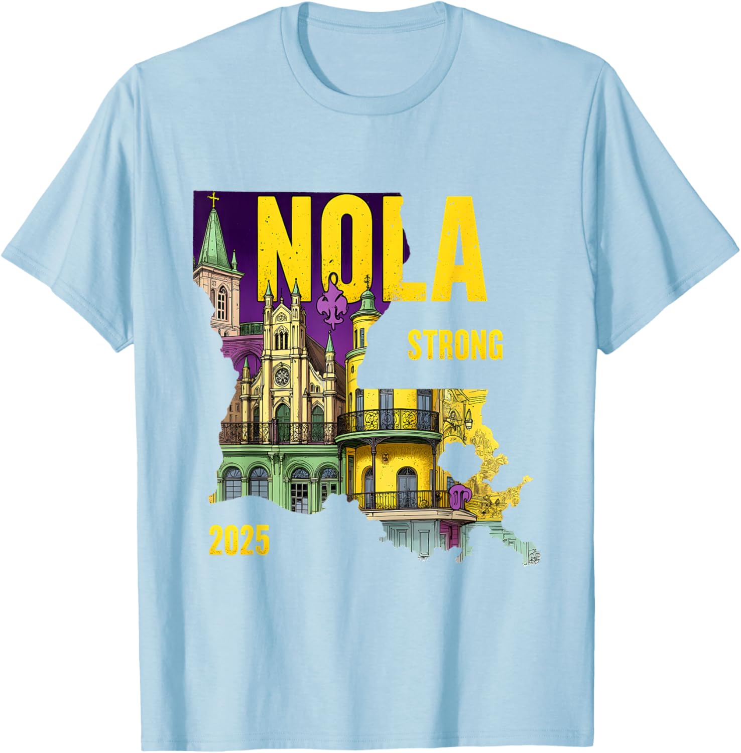 New Orleans Traveling Lovers Costume T-Shirt We Stand NOLA Strong - 7