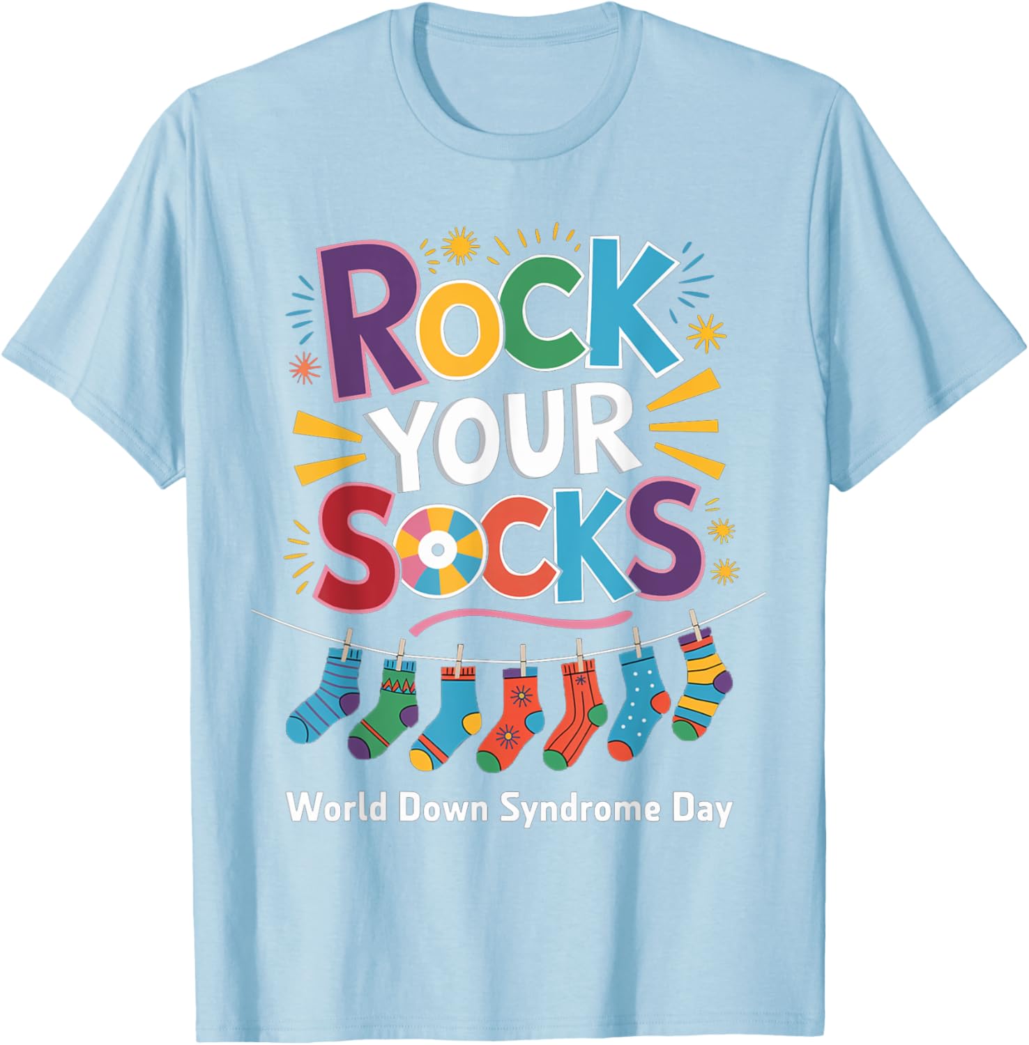 Rock Your Socks Kids T-Shirt for World Down Syndrome Awareness Day - 13