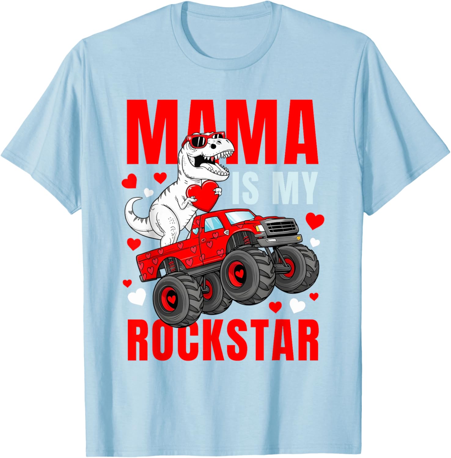 Mama Is My Rockstar Dinosaur T-Shirt Cute Love Mom Apparel - 17