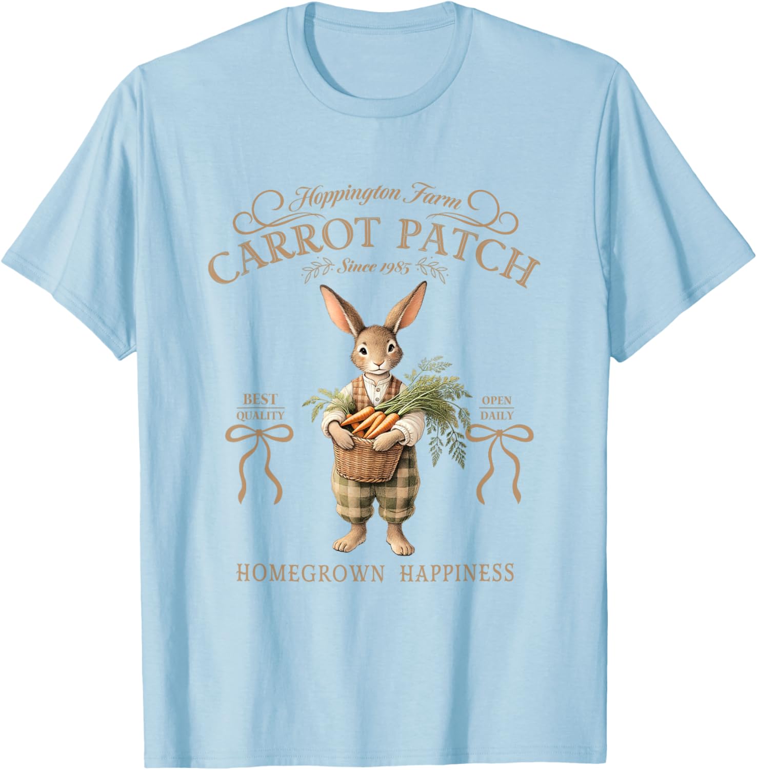 Hoppington Farm Carrot Patch Happy T-Shirt for Garden Lovers - 19