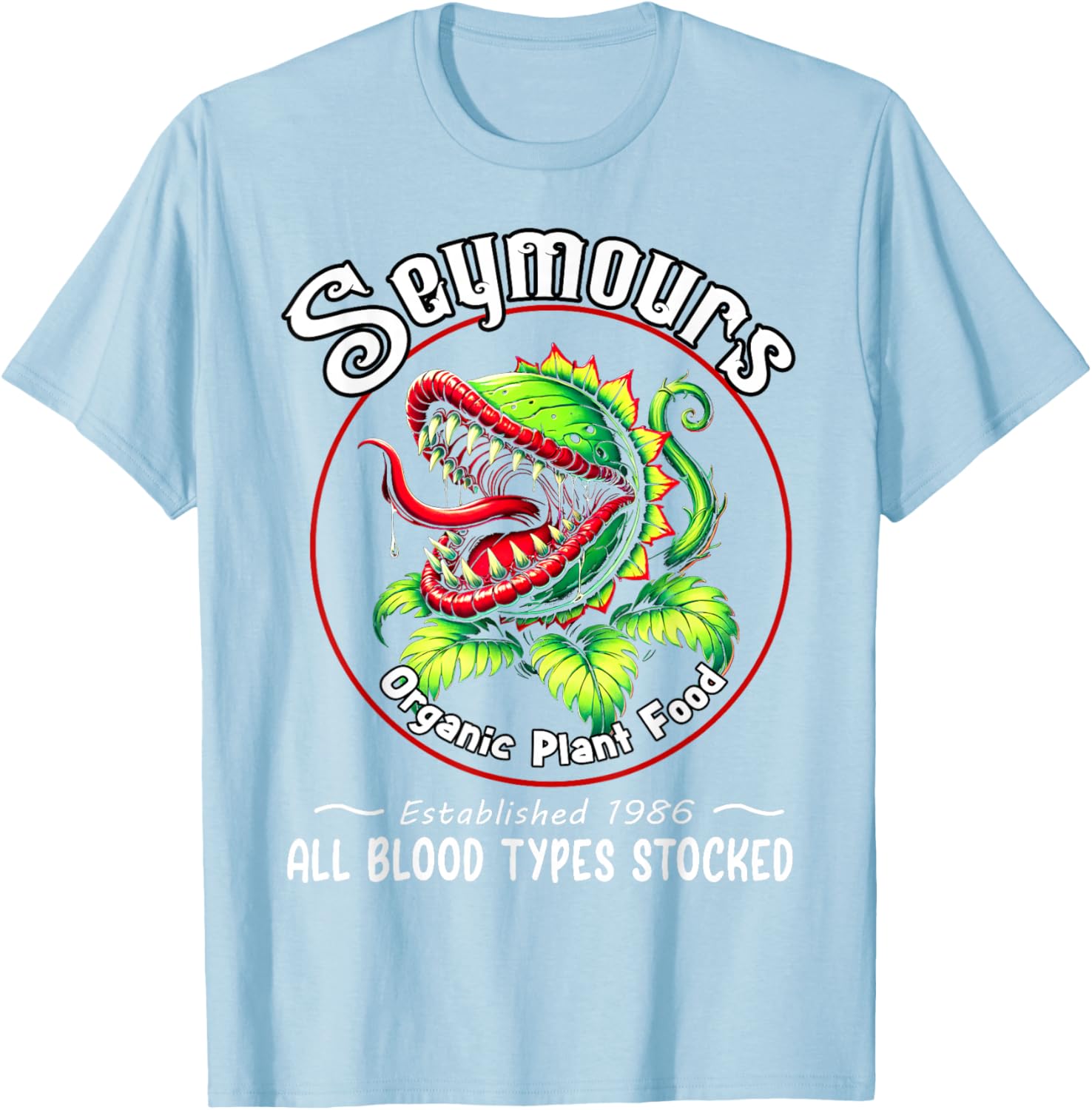 Organic Plant Food Horror Retro T-Shirt Fun Unique Apparel for Fans - 5