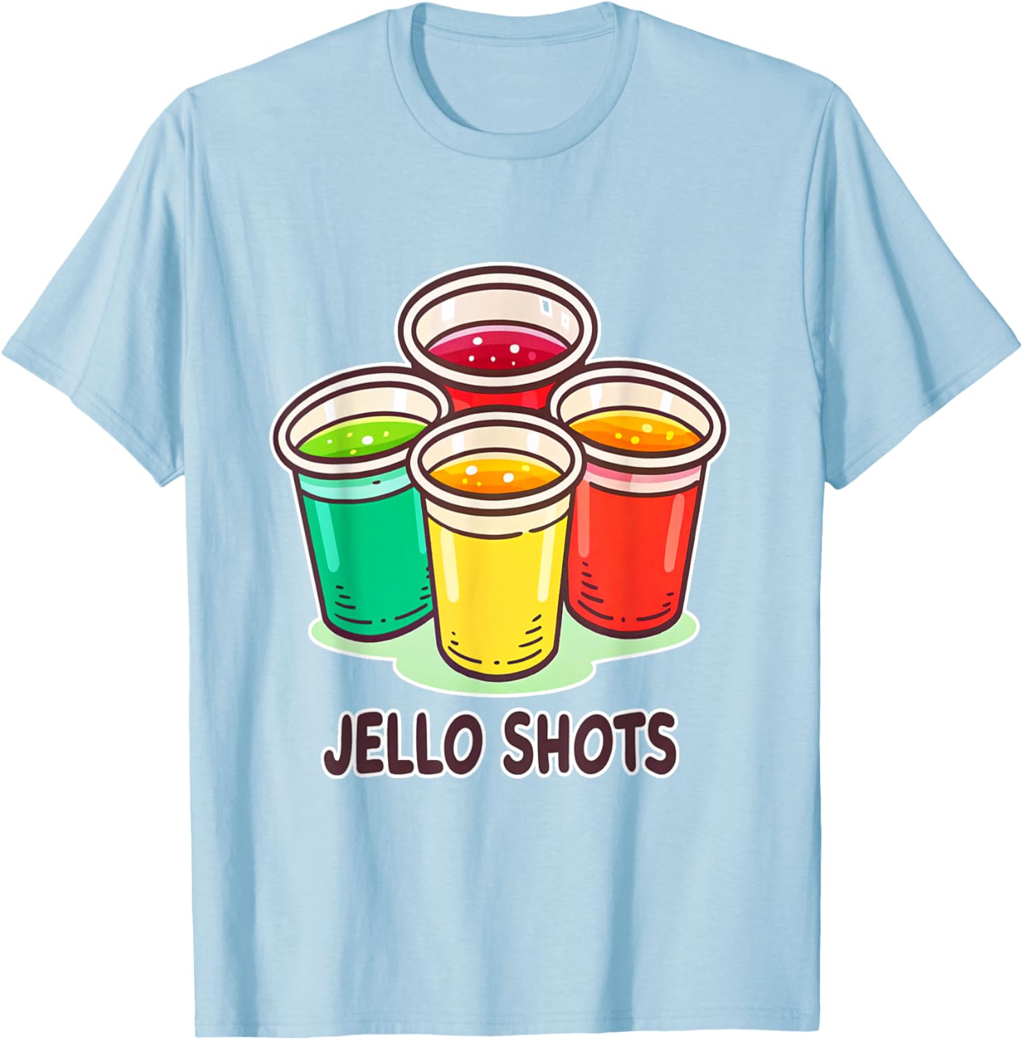 Colorful Jello Shots Party T-Shirt for Fun Celebrations and Events - 12
