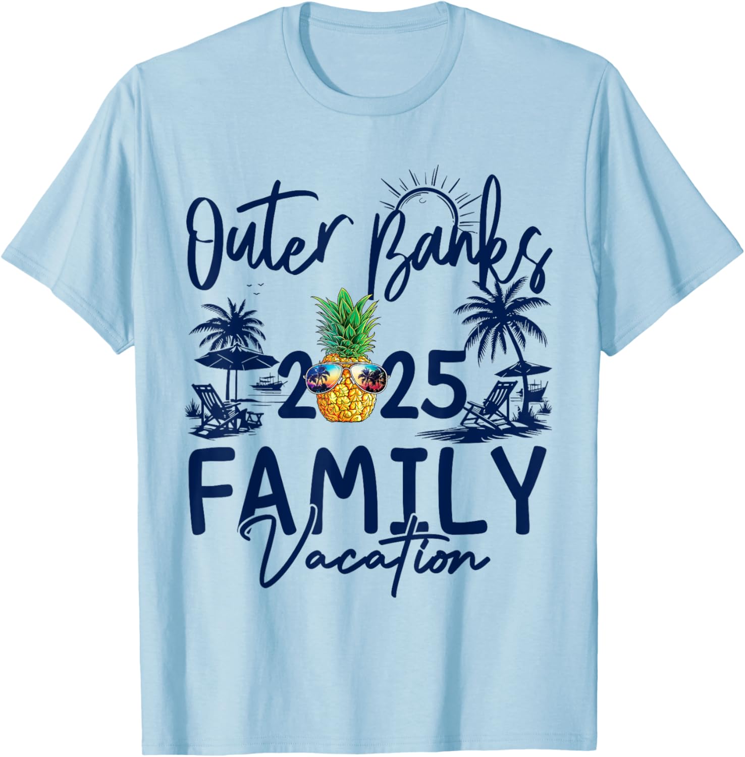 Family Matching Outer Banks 2025 Pineapple Vacation T-Shirt for Fun - 13