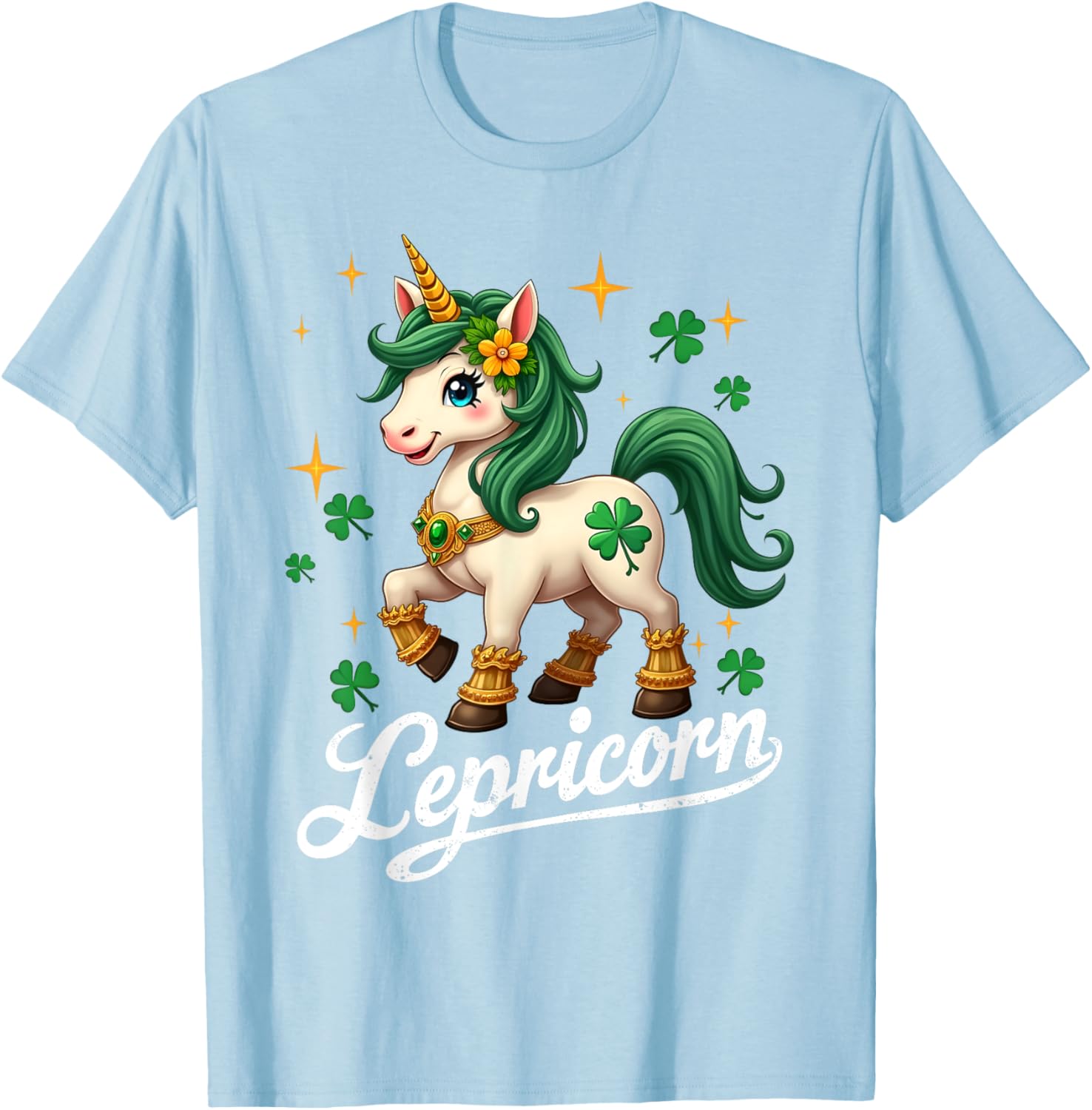 Cute St Patricks Day Unicorn T-Shirt for Girls - St Patty's Style - 9