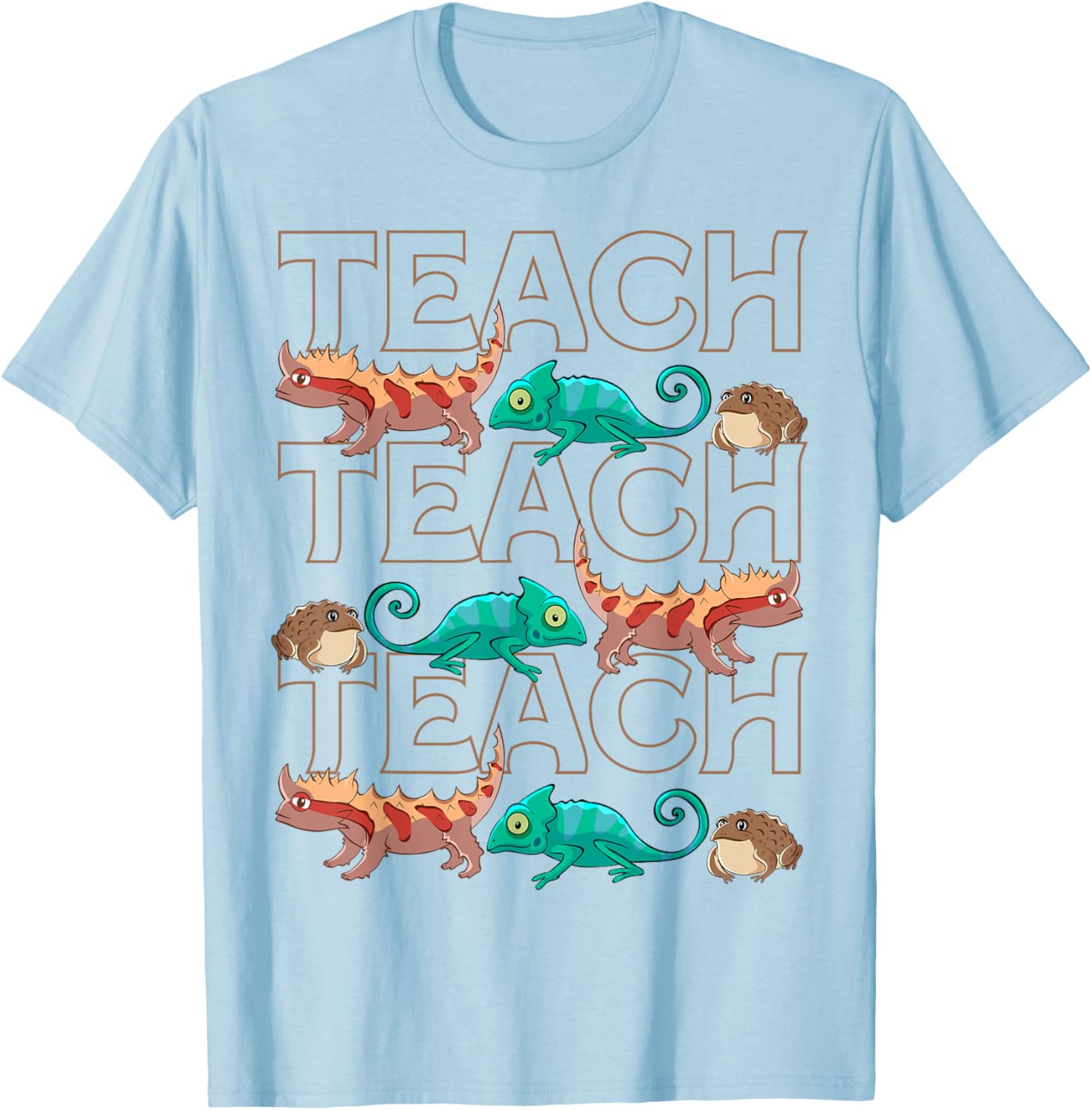 Cute Reptiles Teacher T-Shirt for Animal Lovers and Students - 18