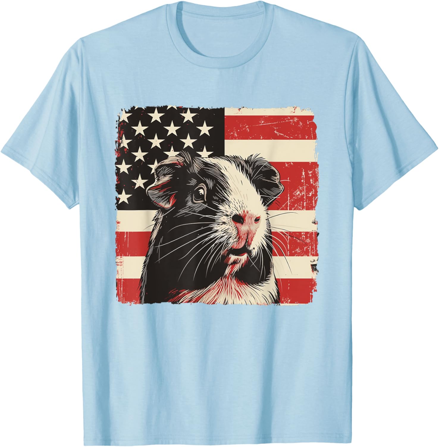 Patriotic Guinea Pig 4th of July T-Shirt for Boys and Kids - 19