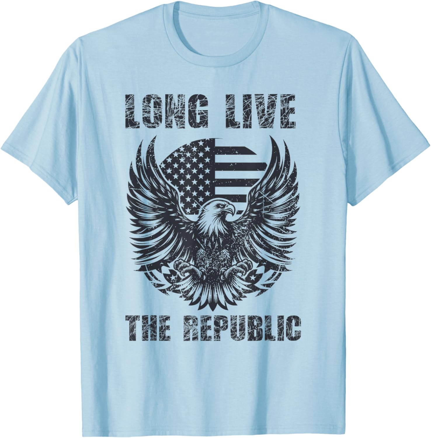 Long Live the Republic US Flag T-Shirt for Patriotic Style and Comfort - 3