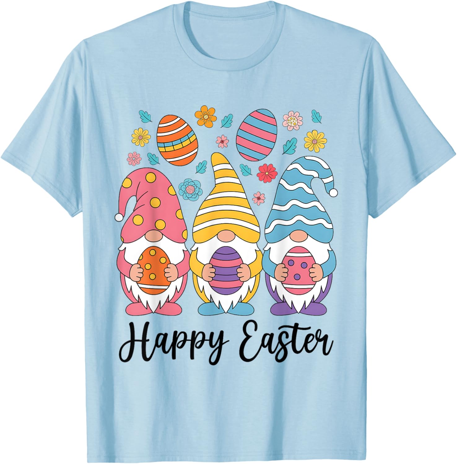 Happy Easter Gnomes T-Shirt for Women Girls Kids Perfect for Egg Hunts - 18