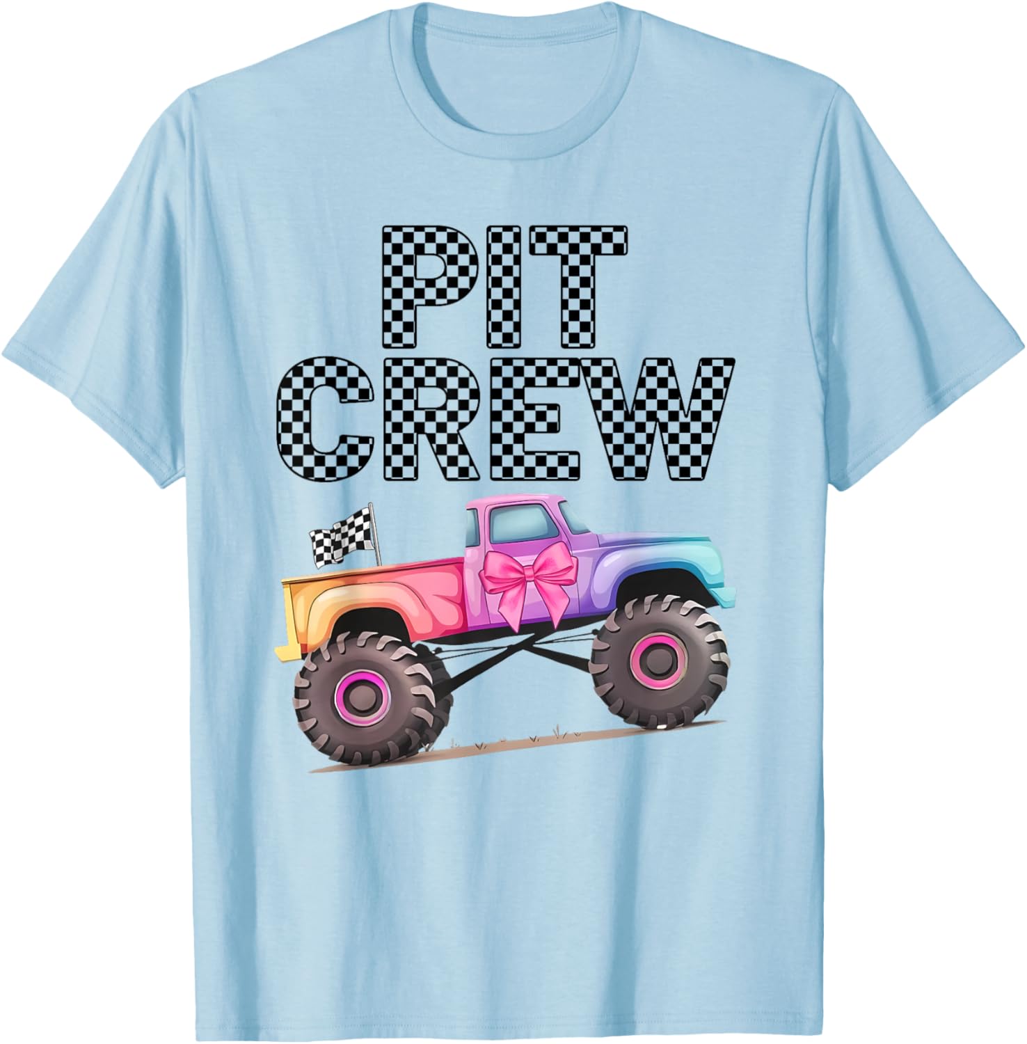 Girls Monster Truck Crew Squad T-Shirt for Truck Lovers and Kids - 21