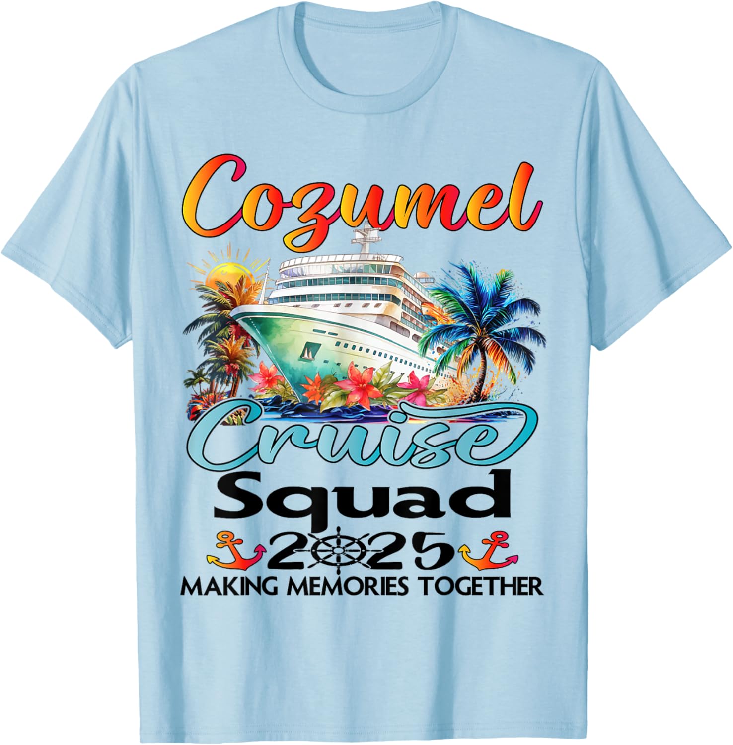 Cozumel Cruise Squad 2025 Family T-Shirt for Fun Group Adventures - 14