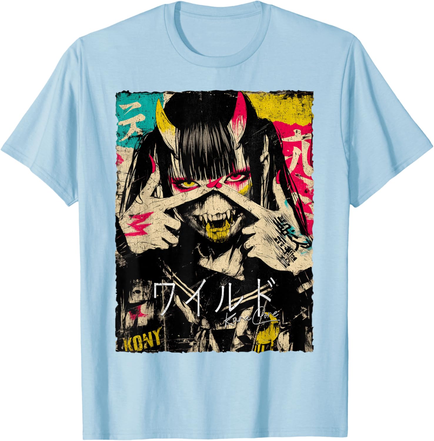 Japanese Cyberpunk Y2K Retro Techwear Anime T-Shirt for Street Style - 1