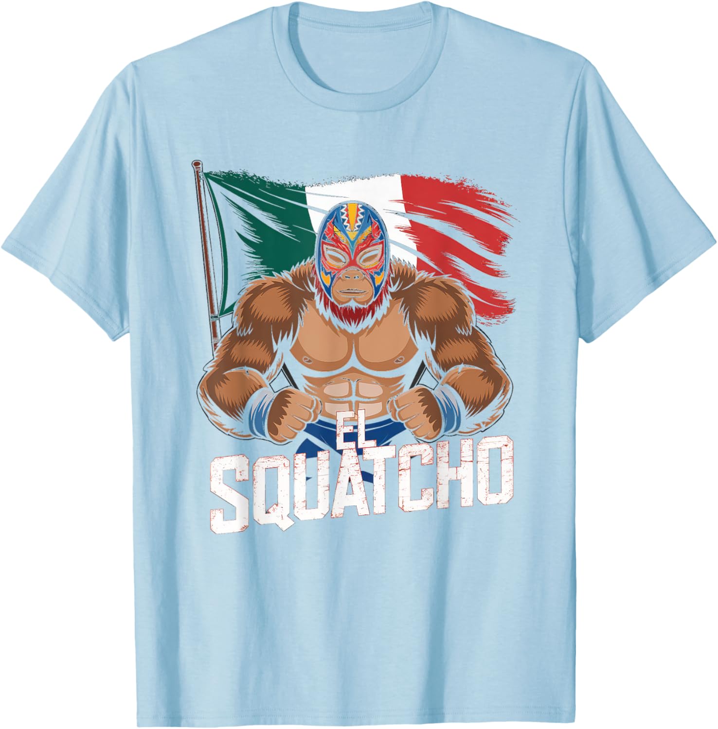 El Squatcho Bigfoot T-Shirt for Men and Women - Fun Sasquatch Design - 18