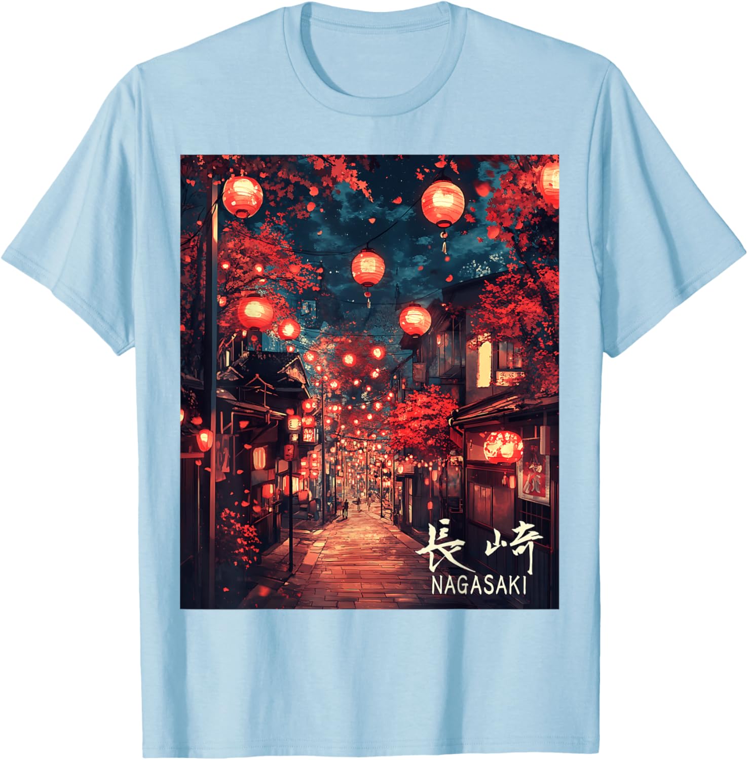 Japan Village Nagasaki Lantern Festival Streetwear T-Shirt for Unique Style - 2