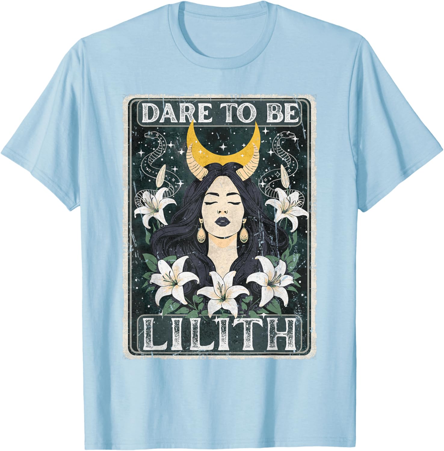 Lilith Tarot Card Goddess T-Shirt for Pagan Witches and Tarot Lovers - 6